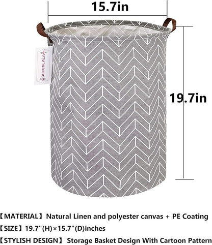 QUEENLALA Large Storage Basket, Laundry Hamper/Bathroom/Home Decor/Collapsible - Image 2