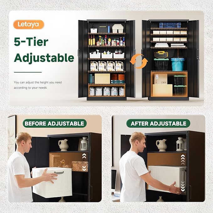 Letaya Metal Garage Storage Cabinets - Image 4