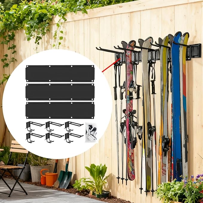 Garage Hooks, Quick and Easy Installation, 1 Set, Shed Basement Storage Hooks - Image 3
