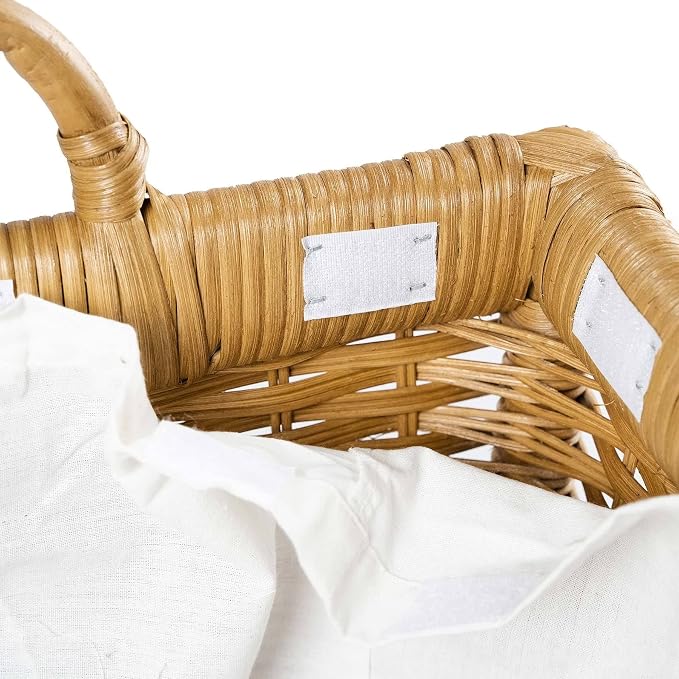 The Basket Lady Lift-Off Lid Wicker Storage Basket, 20 in L x 15 in W x 14 in H - Image 6