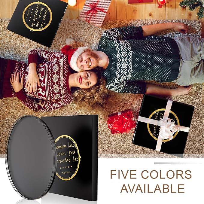 18" Oak Wooden Lazy Susan Turntable - Image 7