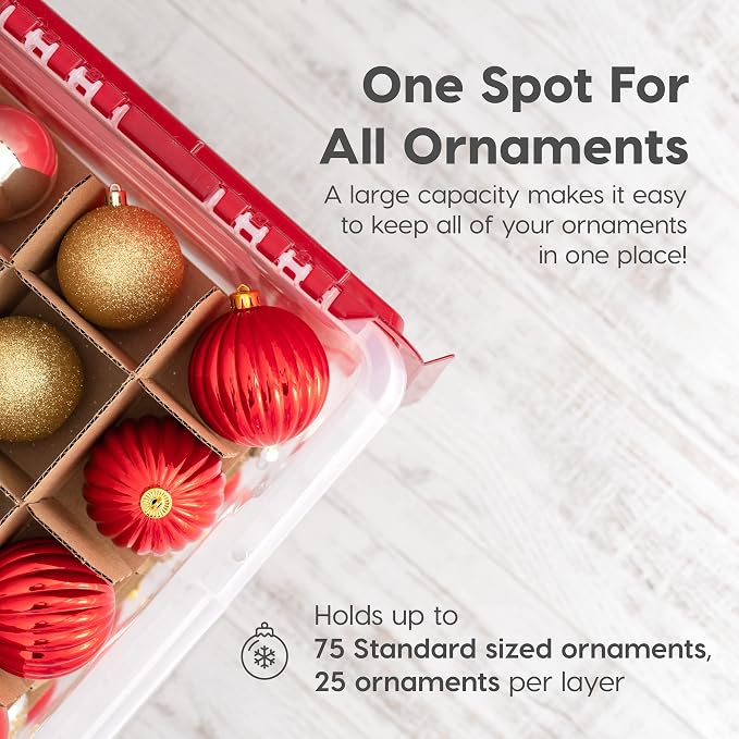 IRIS USA Ornament Storage Box - Image 5