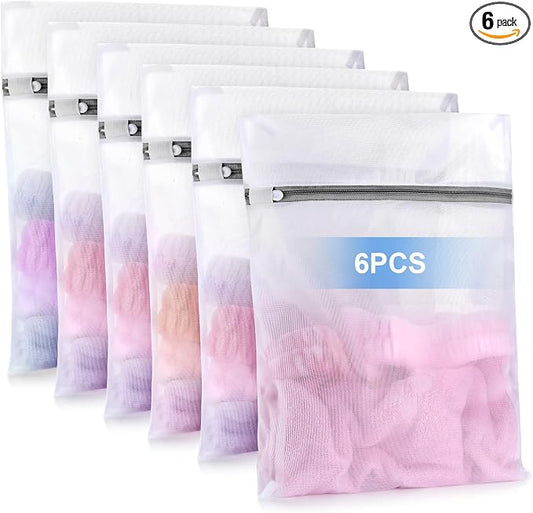 6 Pcs Laundry Bag, 12“x16”Mesh Laundry Bags by Unknown