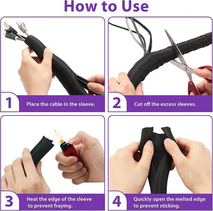 Cable Management Sleeve YCLYC 8.2ft - Image 3