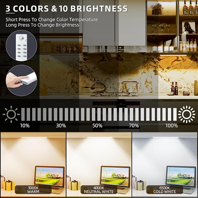 134 LED Under Cabinet Lights Wireless - Image 2