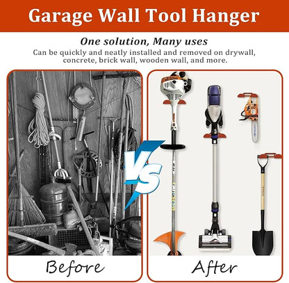 Weed Eater Hanger -2 Pack Heavy Duty Trimmer Rack Wall Mount - Image 6
