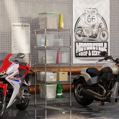 21" Deep x 24" Wide x 64" Height Wire Shelving Kit | 5-Tier | NSF Commercial - Image 5