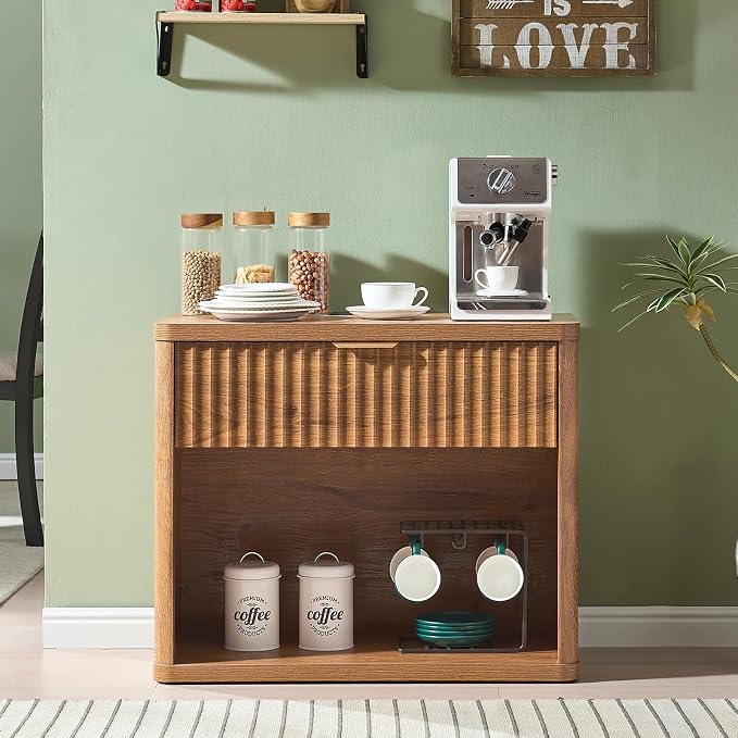 LEYAOYAO 31" Wide Fluted Nightstand - Image 4