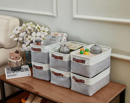 DECOMOMO Small Storage Basket, Closet Storage Bins, Baskets - Image 2