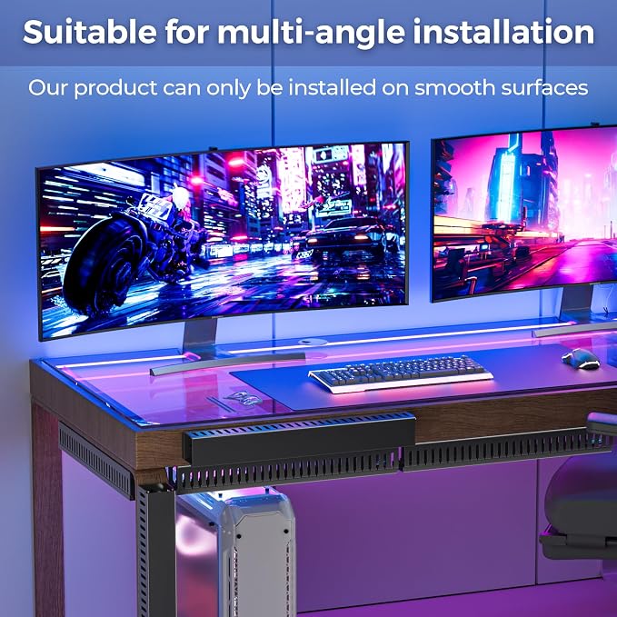 Yecaye 62.8in Cable Raceway, Large Under Desk Cable Management - Image 3