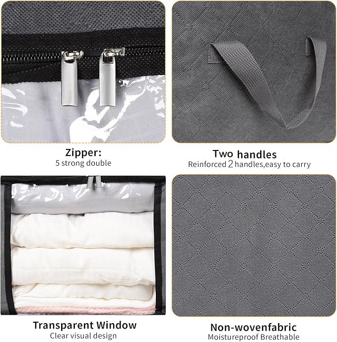 8 Pack Clothes Storage Bags - Image 3