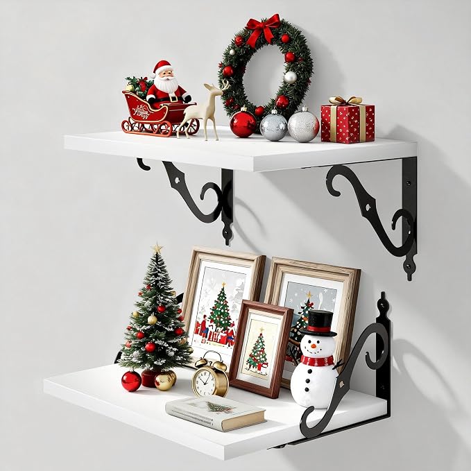 16 Inch Deep Floating Shelves for Wall, 12 Inch Deep Floating Shelf by FunMemories