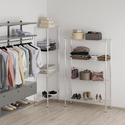 14" Deep x 42" Wide x 64" Height Wire Shelving Kit | 4-Tier | NSF Commercial - Image 7