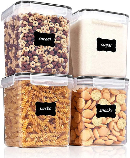 Vtopmart Food Storage Containers 2.5L / 84.5oz, 4 Pieces BPA Free Plastic by Vtopmart