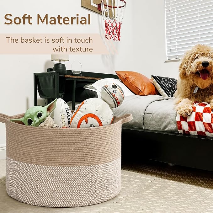INDRESSME 115L Extra Large Woven Baskets - Image 6