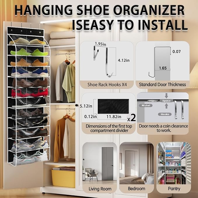 Over The Door Shoe Organizer - Image 4