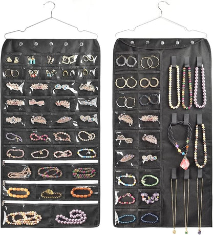 BB Brotrade Hanging Jewelry Organizer, Accessories Organizer, 56 Pocket by BB+Brotrade