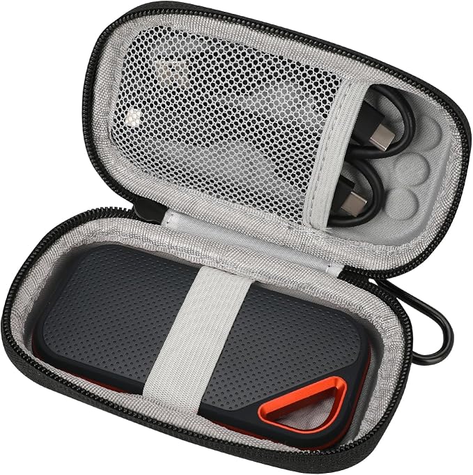 Hard Case for Sandisk Extreme Pro/Sandisk Extreme Portable External SSD 128GB by TUNYINSH