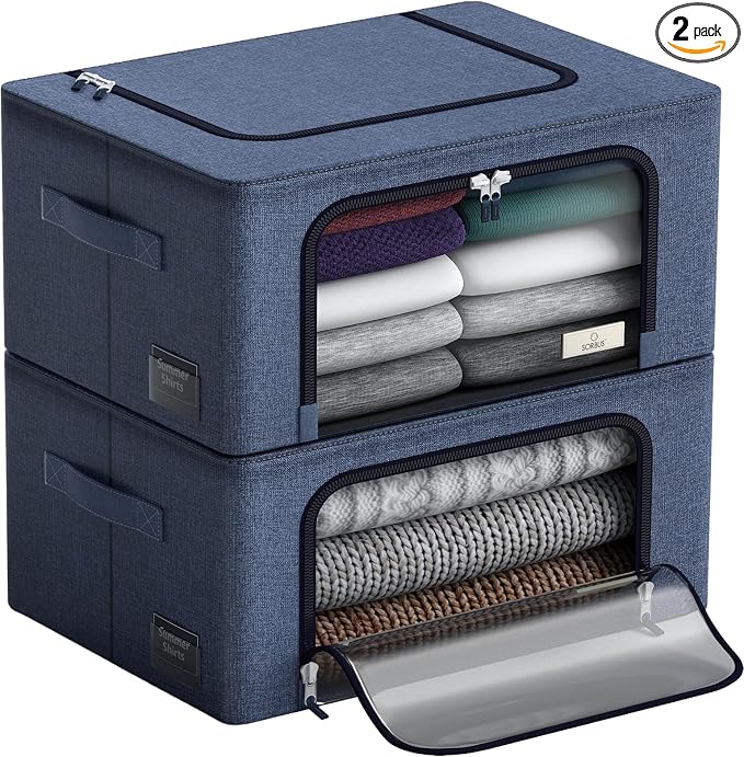 Sorbus Storage Bins with Metal Frame by Sorbus