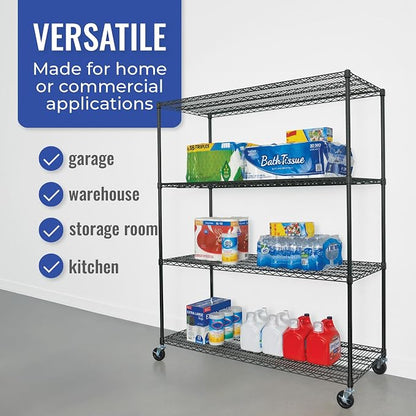 SafeRacks - NSF Certified Storage Shelves, Heavy Duty Steel Wire Unit - Image 3