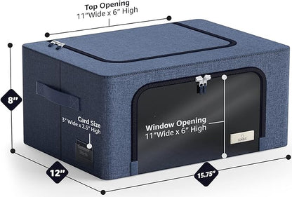 Sorbus Storage Bins with Metal Frame - Image 3