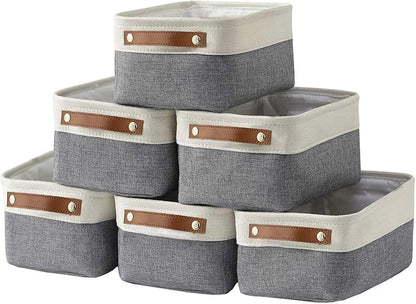 HNZIGE Small Storage Baskets for Organizing Fabric Baskets for Shelves by HNZIGE