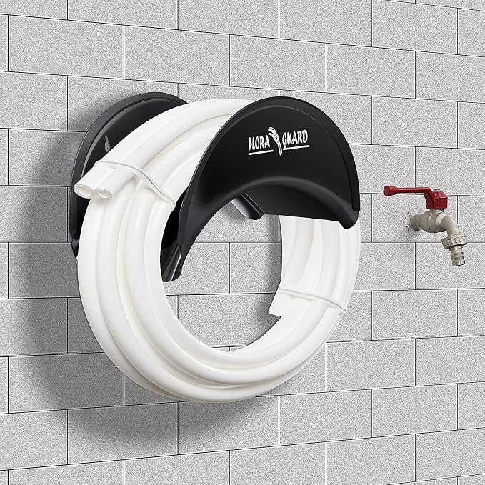 FLORA GUARD Garden Hose Holder, Heavy-Duty Hose Hanger, Holds Up to 125 ft - Image 3