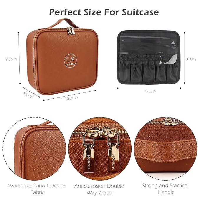 MOMIRA Travel Makeup Bag Cosmetic Bag Makeup Organizer Bag - Image 2
