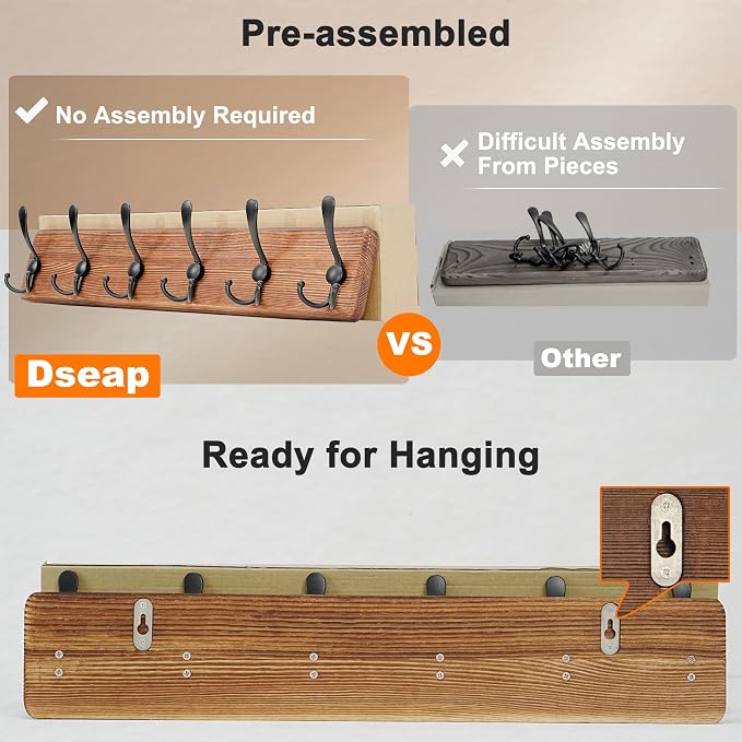 Dseap Coat Rack Wall Mounted - Image 3