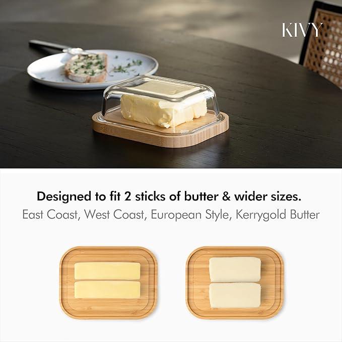 KIVY Large Butter Dish with Lid - Image 2