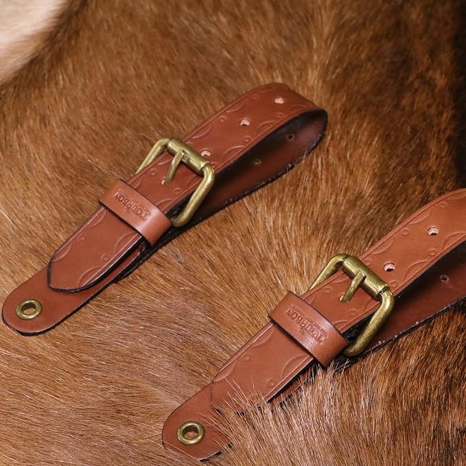 Tourbon Leather Wall Hanging Straps, Buckle Closure - Image 7