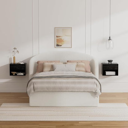 Floating Nightstand Set of 3, Wall Mounted Bedside Table - Image 7