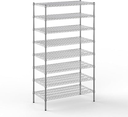 21" Deep x 42" Wide x 74" Height Wire Shelving Kit | 8-Tier | NSF Commercial by Regal+Altair