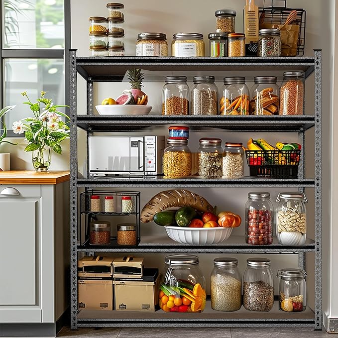 WORKPRO 5-Tier Metal Storage Shelving Unit, 36”W x 18”D x 72”H, Adjustable - Image 6