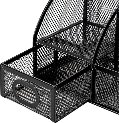 Amazon Basics Pen Holder and Desk Organizer, Office Caddy Storage, ‎9.1" x 5.9" - Image 4