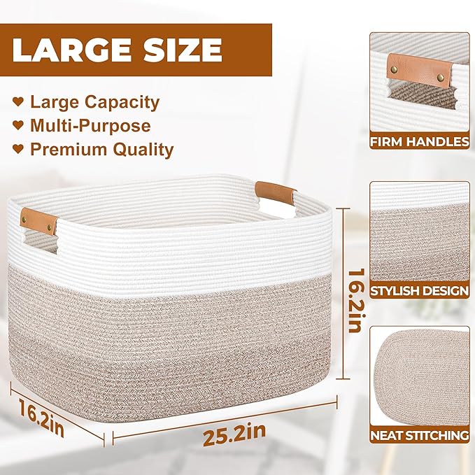 danpinera 108L Large Blanket Basket - Image 2
