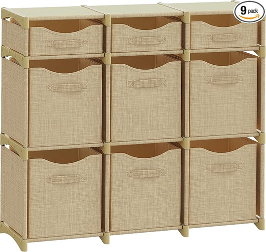 9 Cube Closet Organizers And Storage | Includes All Storage Cube Bins | Easy To by Neaterize