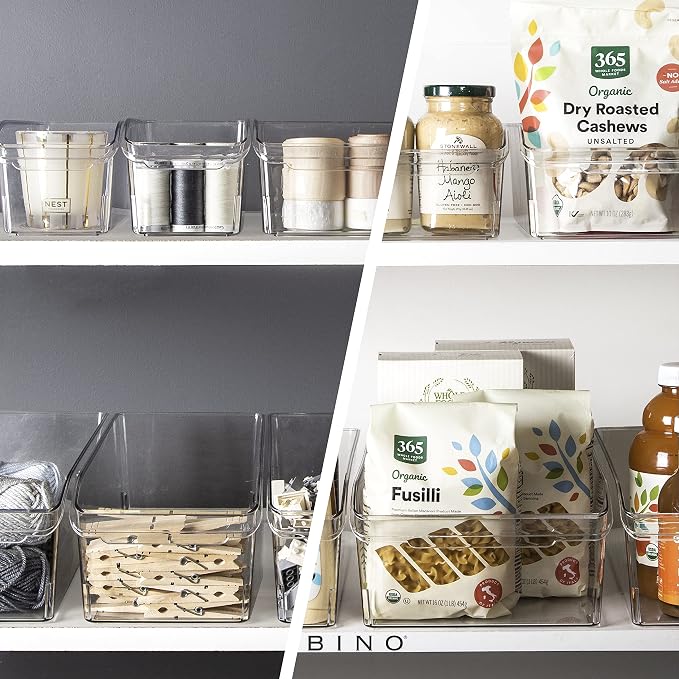 BINO | Plastic Storage Bins, Medium | THE CURVE COLLECTION | Multi-Use - Image 4