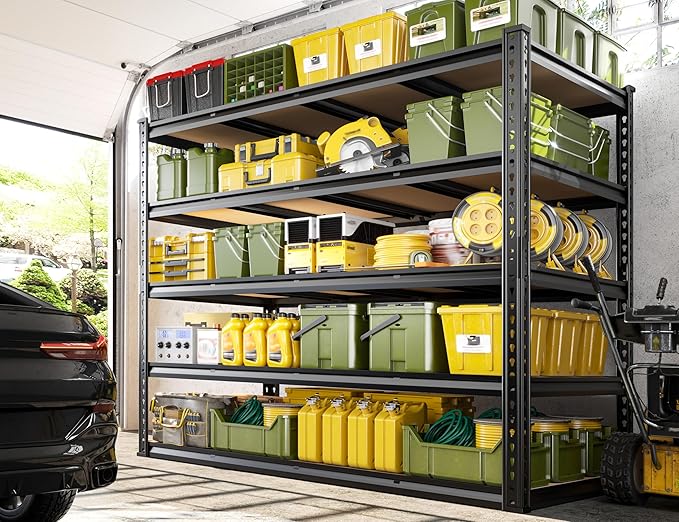 59.9" W Garage Shelves 2230LBS Metal Shelving, 5 Tier Adjustable Garage Storage - Image 2