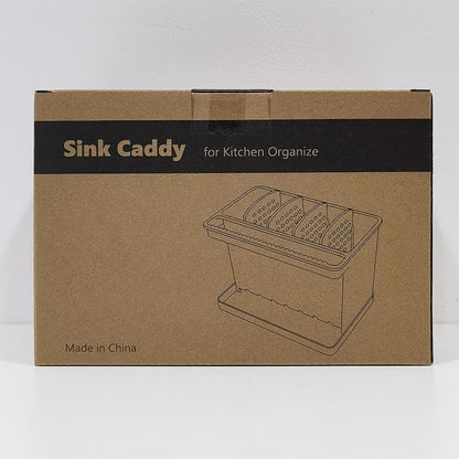 YOHOM Sink Brush Holder for Kitchen Sink Sponge Caddy Countertop Organizer - Image 9