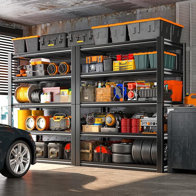 REIBII Garage Shelving Heavy Duty 2500LBS Storage Shelves 40" W Garage Shelves - Image 2