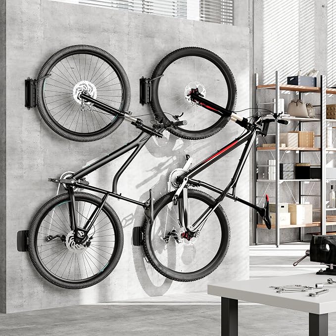 monTEK Swivel Bike Wall Mount – Garage Bike Hanger & Space-Saving Vertical Bike - Image 6