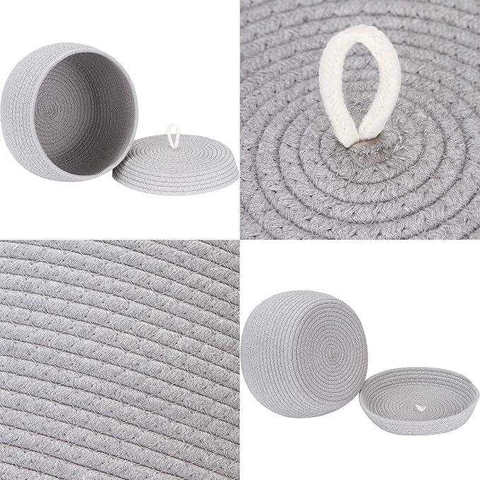 Sea Team Round Cotton Rope Storage Basket - Image 5