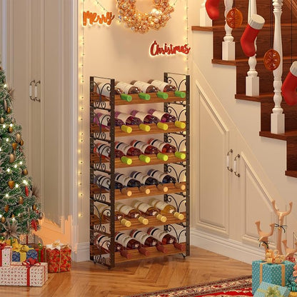 X-cosrack Wine Racks Free Standing Floor, 6-Tier 24 Bottles Wine Rack - Image 4
