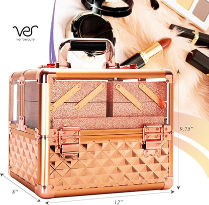 Ver Beauty Armored Acrylic Cosmetic Case Organizer Train Makeup Case - Image 3