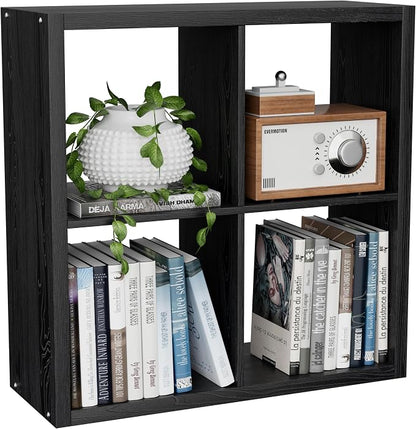 Cube Storage Organizer Bookcase, Decorative 11 inch Open Back Cubical Shelf by VDNEND