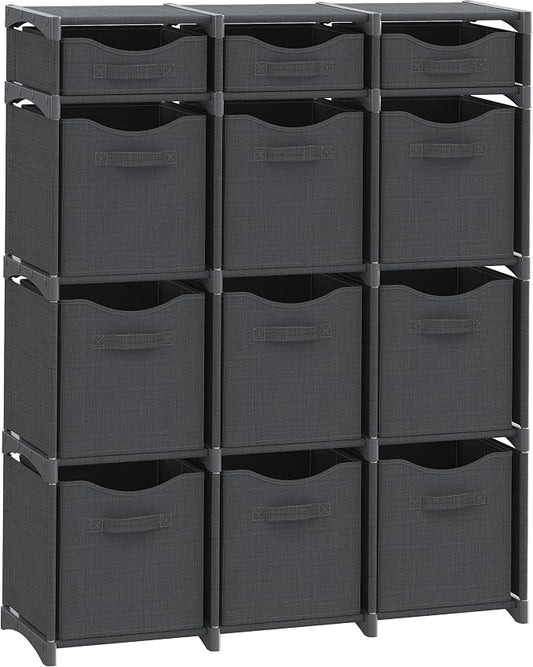 12 Cube Closet Organizers And Storage | Includes All Storage Cube Bins | Easy by Neaterize
