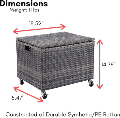 BIRDROCK HOME Rolling File Box - Image 5