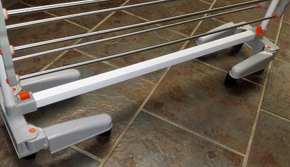 idee BDP-V23 Foldable Rolling 3-Tier Clothes Laundry Drying Rack - Image 8