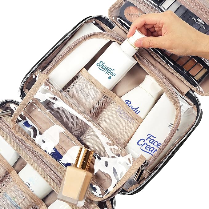 NISHEL Travel Toiletry Bag for women, Portable Hanging Organizer for - Image 5